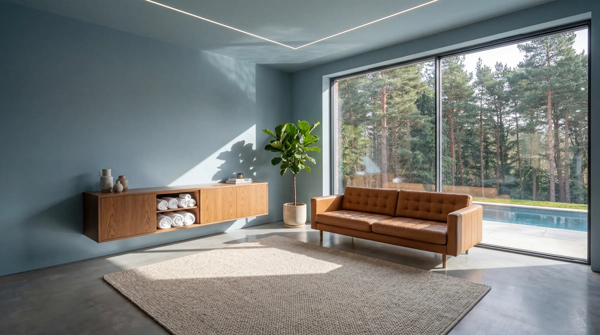 Living room after Brushly transformation